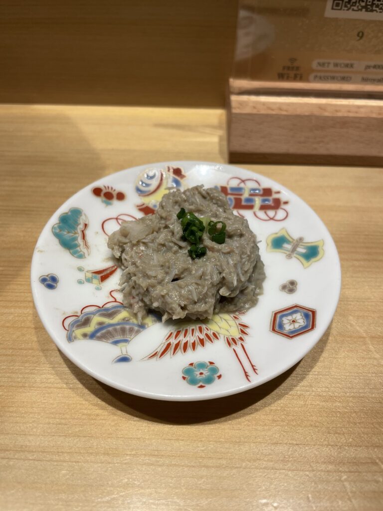 浜松町,大門,寿司,立喰い鮨 浩也,蟹味噌